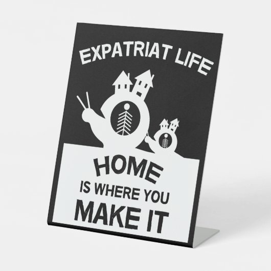 海外駐在員が家族や贈り物を広める 台座サイン (正面)