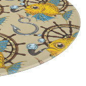 海大尉魚パターン カッティングボード (角)