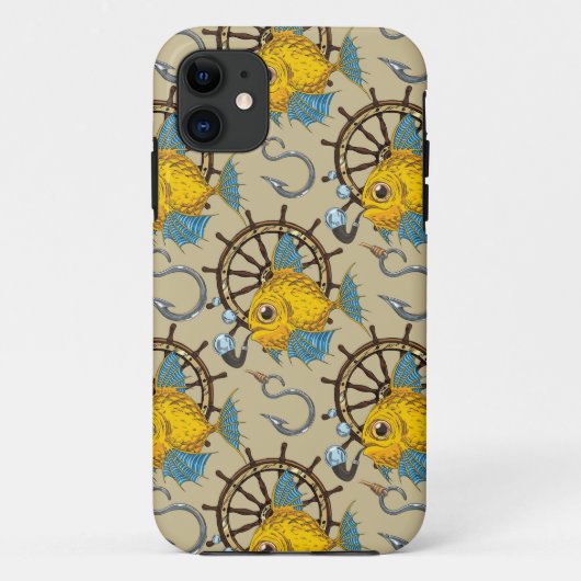 海大尉魚パターン Case-Mate iPhoneケース (裏面)