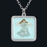 海天使 シルバープレートネックレス<br><div class="desc">海エンジェルネックレス、エンジェルアパレル、エンジェルTシャツ、ArtMuvzイラストレーションによるエンジェルギフト。マママママママママガエルTシャツ，パパ，子供，ベビー.クリスチャンの天使の誕生日とクリスマスのギフト航海の、トートバッグ、マグカップ、帽子。エンジェルTシャツ、ギフト、アパレル。天使の贈り物は誰かをあなたに示すための思慮深気にく有意義な方法である。天使の贈り物は自然の宗教的または世俗的であり、すべての予算のために見つけることができる。エンジェルギフトは私たち気にが全て、そして常に希望があることを思い出させます。「デザインを編集」でパーソナライズするクリックとクリック、「文字ツール」でパーソナライズし、あなたの愛する贈り物のために提供されているフィールドを編集します。代わりに名前を追加するか、文字を追加する。おカスタマイズ客様のユニークな作り方や贈り物として与えこのエンジェルパーソナライズされたネックレス</div>