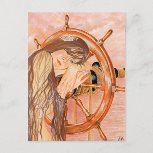 海失った人魚はがき ポストカード (正面)