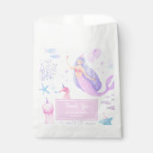 海女の下の人魚の女の子1st誕生日 フェイバーバッグ (正面)