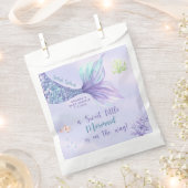 海女の下の人魚の赤ちゃんシャワー フェイバーバッグ (クリップ留めされた状態)