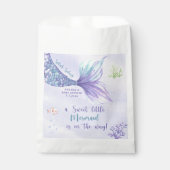 海女の下の人魚の赤ちゃんシャワー フェイバーバッグ (正面)