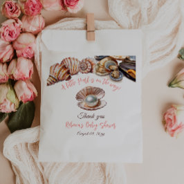 海女の子のベビーシャワーの下の小さな真珠 フェイバーバッグ