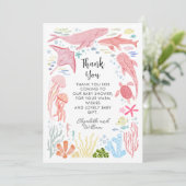 海女の赤ちゃんシャワーの下で サンキューカード (スタンド正面)