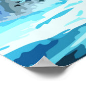 海女神ファンタジー抽象芸術アート ポスター (角)