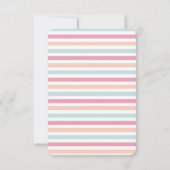 海威厳のあるの赤ちゃんシャワーの下の真珠 サンキューカード (裏面)