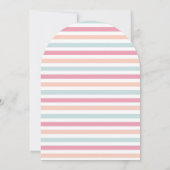 海威厳のあるの赤ちゃんシャワーの下の真珠 招待状 (裏面)