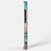 海威厳のあるサンセット波水彩沿岸 SAMSUNG GALAXYケース (右側面)