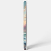 海威厳のあるサンセット波水彩沿岸 SAMSUNG GALAXYケース (左側面)
