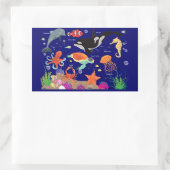 海学の下のキャンディー 長方形シール (バッグ)