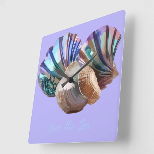 海宝石 スクエア壁時計 (傾斜)