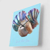 海宝石 スクエア壁時計 (傾斜)