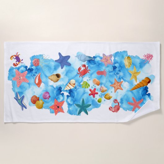 海宝石 ビーチタオル (正面)