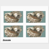 海宝石 長方形シール (シート)