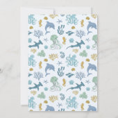 海少年の赤ちゃんシャワー サンキューカード (裏面)