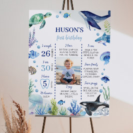 海少年キッド誕生日マイルストーンサイン ポスター