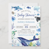 海少年赤ちゃんシャワー招待状 招待状 (正面)
