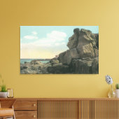 海岩層の老人の見解 キャンバスプリント (インサイチュ (リビング))