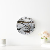 海岩模様 ラウンド壁時計 (ホーム)