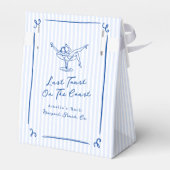 海岸お洒落でハンドドローされた青の最後のトースト フェイバーボックス (裏面サイド)