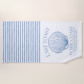 海岸お洒落で最後のトースト ビーチタオル (正面)