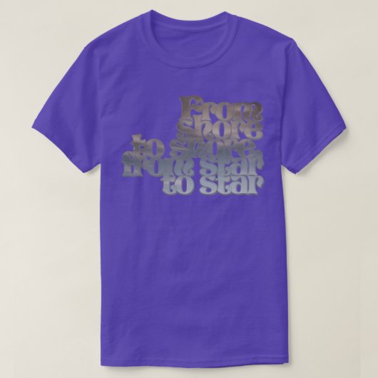海岸から海岸へ、星へ Tシャツ (デザイン正面)