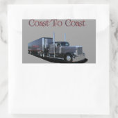 海岸から海岸へ 長方形シール (バッグ)