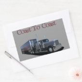 海岸から海岸へ 長方形シール (封筒)