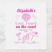 海岸でのラストパーティー　太陽と海に祝福されて ワインラベル (シングルラベル)