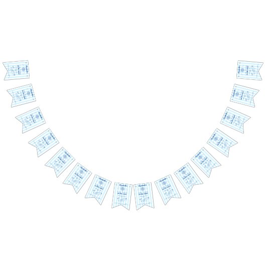 海岸でのラストパーティー　太陽と海の祝福 バンティングフラッグ (全)