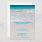 海岸での受付のみ 招待状 (正面/裏面)