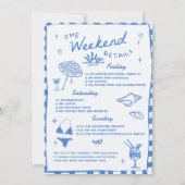 海岸での最後の乾杯 バチェロレッテウィークエンド 招待状 (裏面)