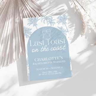 海岸での最後の乾杯 バチェロレッテパーティーの招待状 招待状