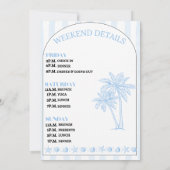 海岸での最後の乾杯 バチェロレッテパーティーの招待状 招待状 (裏面)