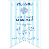 海岸での最後の乾杯 パーティー バンティングフラッグ (第1の旗)