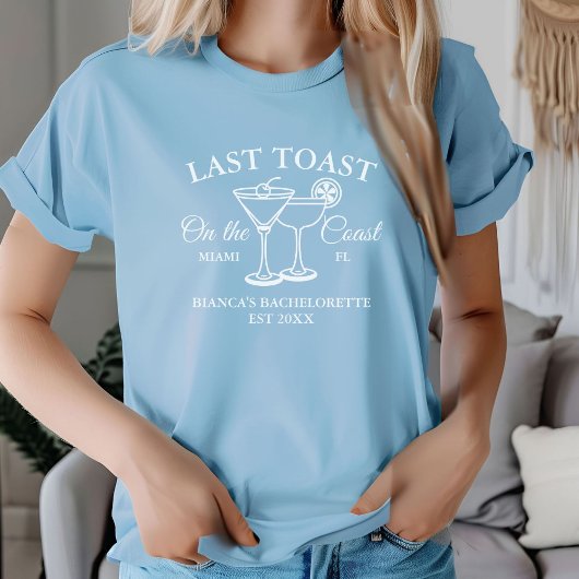 海岸での最後の乾杯 ビーチでの独身最後の旅パーティー Tシャツ