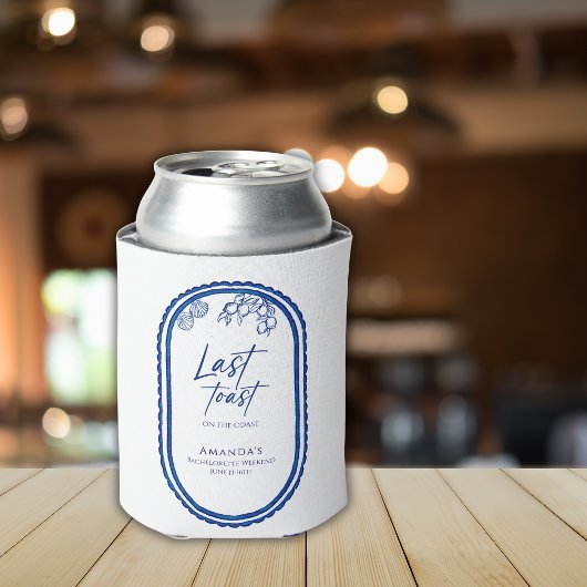 海岸での最後の乾杯 ビーチでの独身最後の週末 缶クーラー