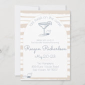 海岸での最後の乾杯 ビーチでの花嫁お別れウィークエンド 招待状 (正面)