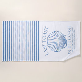 海岸での最後の乾杯 ビーチタオル