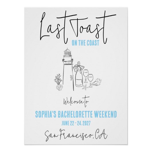 海岸での最後の乾杯 ブライズ・パーティー・ウェルカム ポスター (正面)