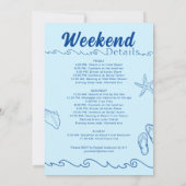 海岸での最後の乾杯！ラスト・オン・ザ・コースト 招待状 (裏面)