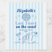 海岸での最後の乾杯！ラスト・トゥ・ザ・コースト ワインラベル (シングルラベル)