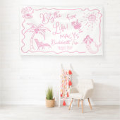 海岸での最後の乾杯 独身最後のパーティー 横断幕 (インサイチュ)