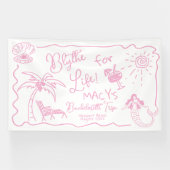 海岸での最後の乾杯 独身最後の夜 横断幕 (横)