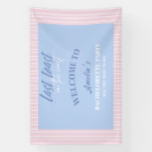 海岸での最後の乾杯 独身最後の歓迎 横断幕 (縦)