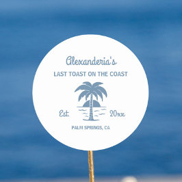 海岸での最後の乾杯 独身最後の祝い ラウンドシール