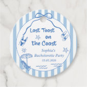 海岸での最後の乾杯 独身最後の週末 フェイバータグ (正面)