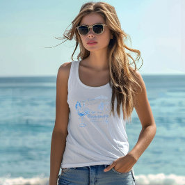 海岸でハンドドローされた最後のトーストバチェロレッテ タンクトップ